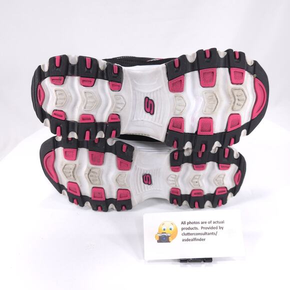 Skechers DLites Athletic Running Lace Up Shoe Womens Size 6.5 11617 Black White - Picture 9 of 9